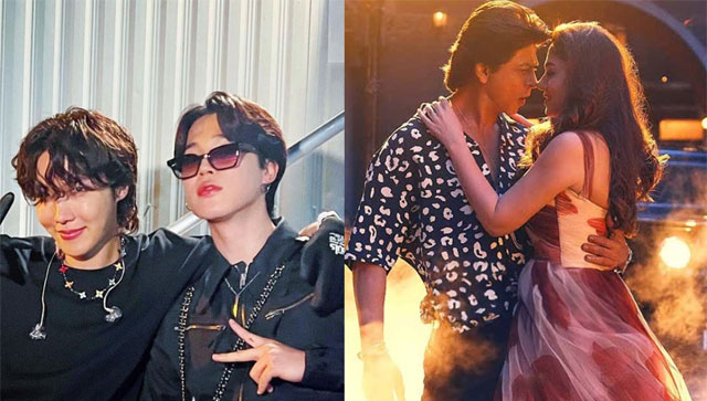 Watch: BTS' Jimin and J-Hope shake a leg on Jawan's Chaleya song, win hearts Watch: BTS' Jimin and J-Hope shake a leg on Jawan's Chaleya song, win hearts