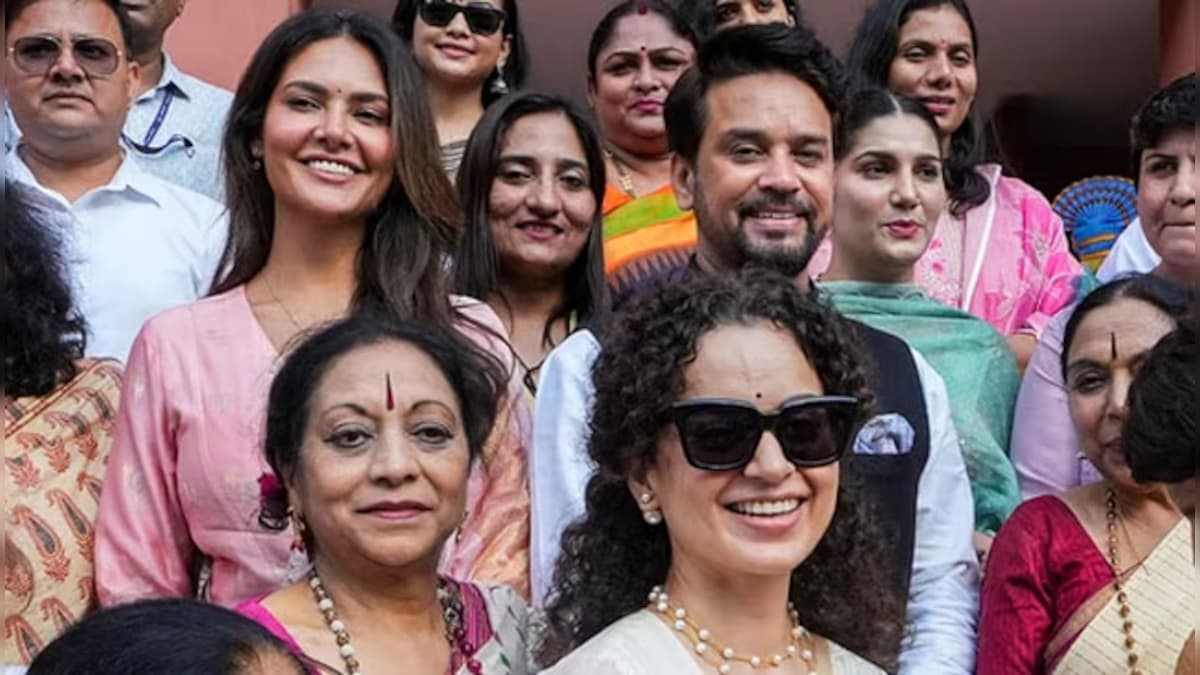 Kangana Ranaut and Esha Gupta praise PM Narendra Modi for Women's Reservation Bill, visit the parliament