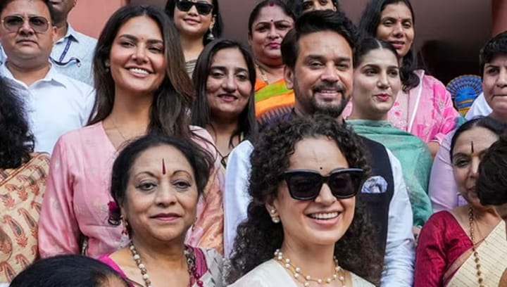Kangana Ranaut and Esha Gupta praise PM Narendra Modi for Women's Reservation Bill, visit the parliament