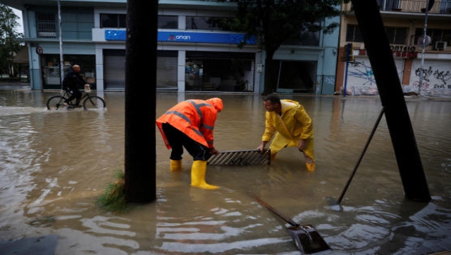 Weeks after floods left 17 dead, hundreds rescued as new storm pummels Greece Weeks after floods left 17 dead, hundreds rescued as new storm pummels Greece