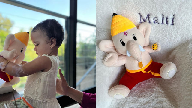 'A girl and her Ganpati': Priyanka Chopra's adorable pictures of daughter Malti Marie with Ganesha win hearts 'A girl and her Ganpati': Priyanka Chopra's adorable pictures of daughter Malti Marie with Ganesha win hearts