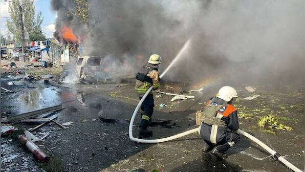 Deadly market attack in eastern Ukraine overshadows visit by Antony Blinken