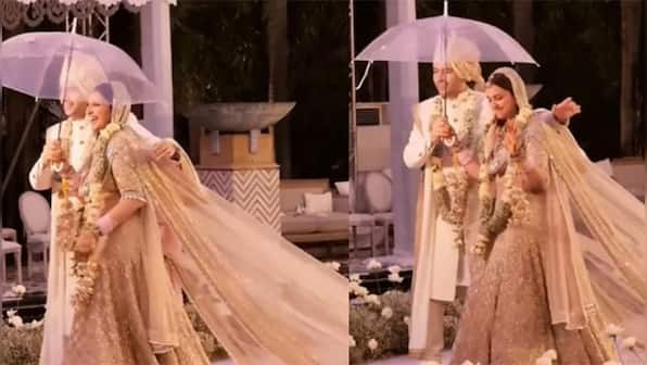 Watch: Parineeti Chopra, Raghav Chadha dance down the aisle at their wedding, win hearts on social media