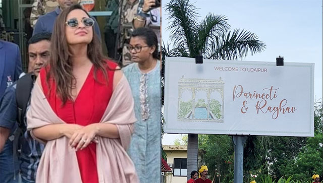 Parineeti Chopra-Raghav Chadha wedding: Couple makes grand entry at Udaipur airport before D-day Parineeti Chopra-Raghav Chadha wedding: Couple makes grand entry at Udaipur airport before D-day