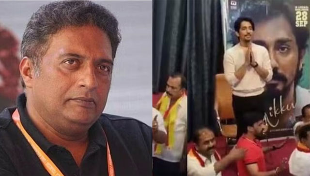Watch: Actor Siddharth forced to leave his film's press conference by protestors amid Cauvery Water Dispute Watch: Actor Siddharth forced to leave his film's press conference by protestors amid Cauvery Water Dispute
