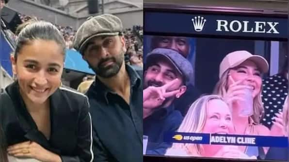 Ranbir Kapoor photobombs actress Madelyn Cline at US Open 2023, netizens react