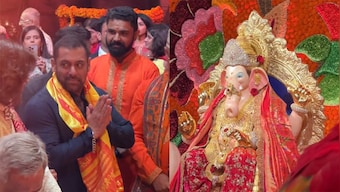 Watch: Salman Khan offers his prayers to Lord Ganesha as he attends the Ambanis' Ganesh Chaturthi2023 celebrations