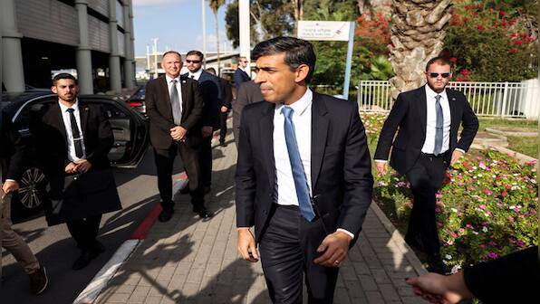 UK PM Rishi Sunak lands in Israel; will meet Netanyahu, Herzog