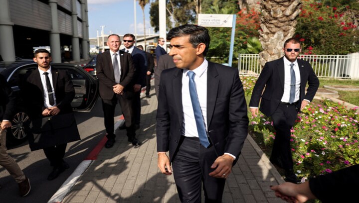 UK PM Rishi Sunak lands in Israel; will meet Netanyahu, Herzog