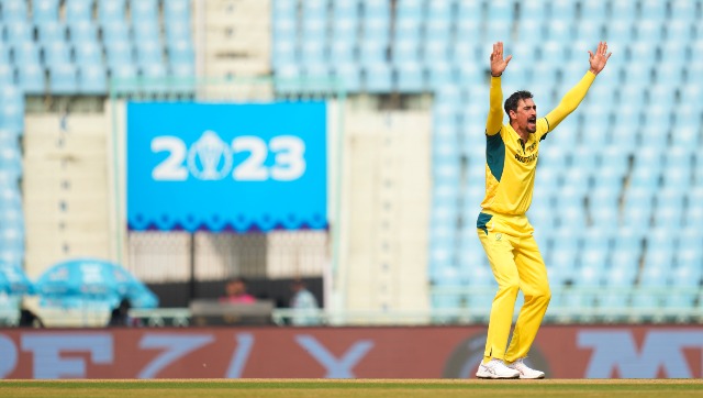 Australia vs Sri Lanka, World Cup 2023: Mitchell Starc gives Kusal Perera warning for run-out at bowlers' end; Watch Australia vs Sri Lanka, World Cup 2023: Mitchell Starc gives Kusal Perera warning for run-out at bowlers' end; Watch