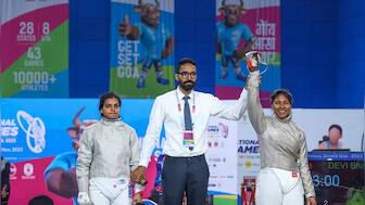 National Games 2023: Fencer Bhavani Devi defends gold medal in women's sabre individual event