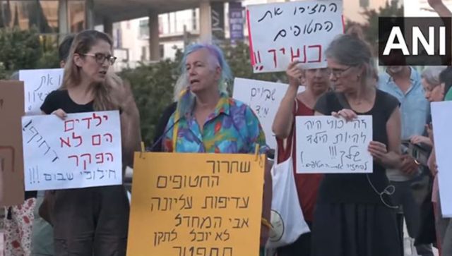 Israel: Locals hold demonstration in Tel Aviv, urge govt for prisoner exchange with Hamas Israel: Locals hold demonstration in Tel Aviv, urge govt for prisoner exchange with Hamas