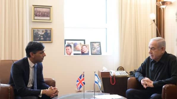 Israeli Prime Minister Benjamin Netanyahu holds private meeting with his British counterpart Rishi Sunak