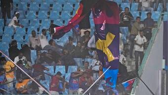 Australia vs Sri Lanka: Strong winds in Lucknow damage hoardings in stadium, spectators rush for safety