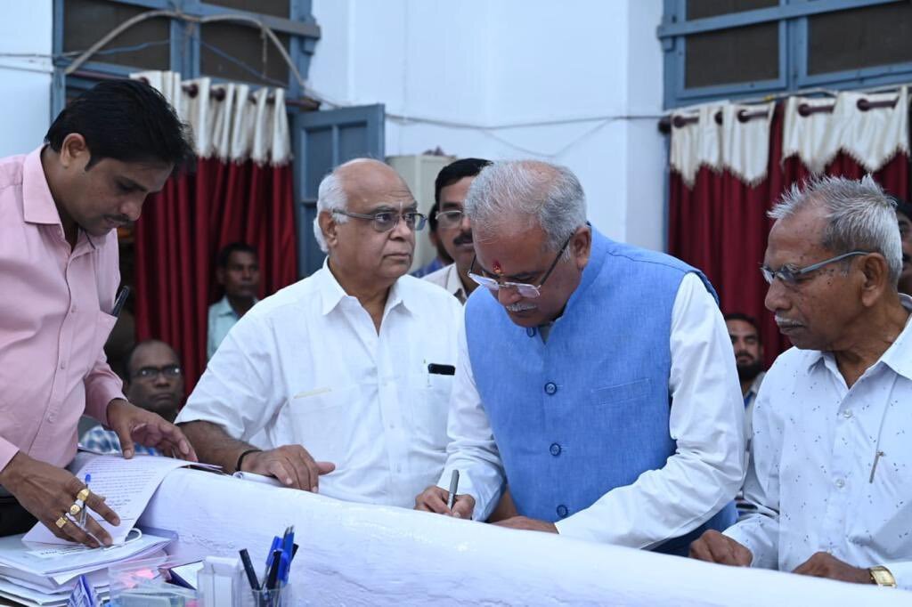 Chhattisgarh assembly polls: CM Baghel files for nomination from Patan Chhattisgarh assembly polls: CM Baghel files for nomination from Patan