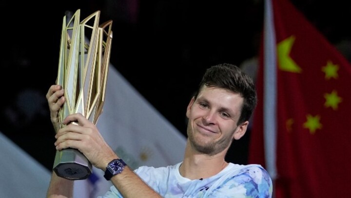 Shanghai Masters: Hubert Hurkacz battles past Andrey Rublev to clinch title