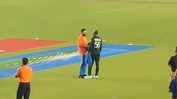 World Cup 2023: Virat Kohli gifts autographed jersey to Babar Azam - WATCH