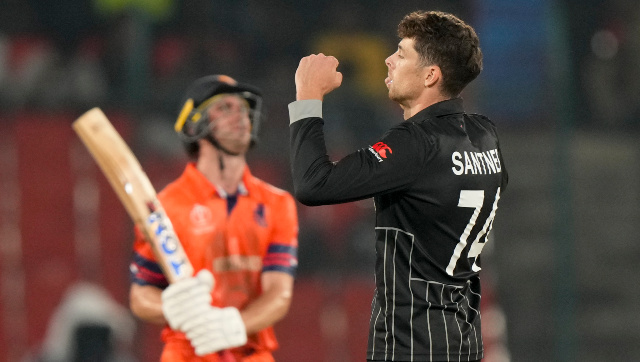 World Cup 2023: Mitchell Santner's all-round display helps New Zealand defeat Netherlands by 99 runs World Cup 2023: Mitchell Santner's all-round display helps New Zealand defeat Netherlands by 99 runs