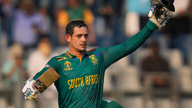 World Cup 2023: South Africa's Quinton de Kock eclipses AB de Villiers' feat with blistering 174 against Bangladesh World Cup 2023: South Africa's Quinton de Kock eclipses AB de Villiers' feat with blistering 174 against Bangladesh