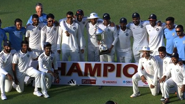 Irani Cup 2023: Saurabh Kumar's six-for spins Rest of India to 175-run victory over Saurashtra Irani Cup 2023: Saurabh Kumar's six-for spins Rest of India to 175-run victory over Saurashtra