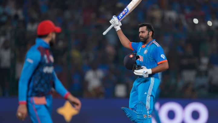 World Cup: India ride on Rohit Sharma's blazing ton to overpower Afghanistan World Cup: India ride on Rohit Sharma's blazing ton to overpower Afghanistan