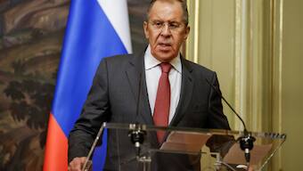Russia’s foreign minister in North Korea amid claims of arms supplied to Moscow