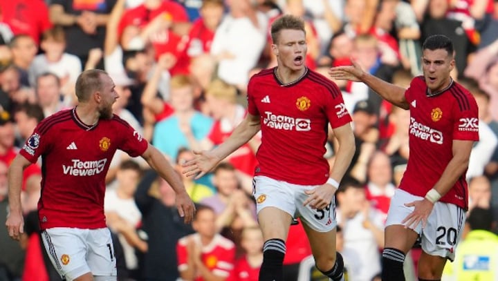 Premier League: McTominay's last-minute brace helps United beat Brentford; 10-man Spurs move to top with 1-0 win