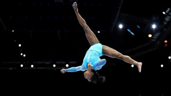 Simone Biles in spectacular 'once in lifetime' return at gymnastics World Championships
