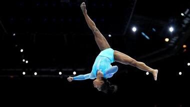 Simone Biles in spectacular 'once in lifetime' return at gymnastics World Championships