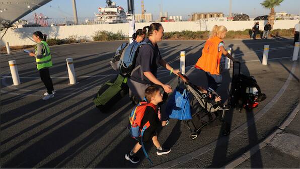 US citizens fleeing Israel arrive in Cyprus by sea