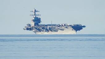 Israel-Hamas War: US navy aircraft carrier USS Gerald Ford arrives in Eastern Mediterranean sea