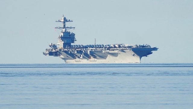 Israel-Hamas War: US navy aircraft carrier USS Gerald Ford arrives in Eastern Mediterranean sea Israel-Hamas War: US navy aircraft carrier USS Gerald Ford arrives in Eastern Mediterranean sea