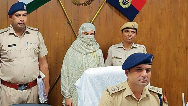Woman held in Gurgaon for taking over gangster husband's extortion racket after his arrest Woman held in Gurgaon for taking over gangster husband's extortion racket after his arrest