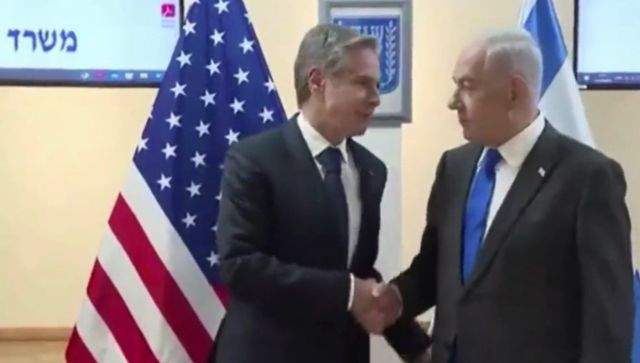 'We are here, we are not going anywhere': US State Secretary Blinken to Israel's Netanyahu 'We are here, we are not going anywhere': US State Secretary Blinken to Israel's Netanyahu