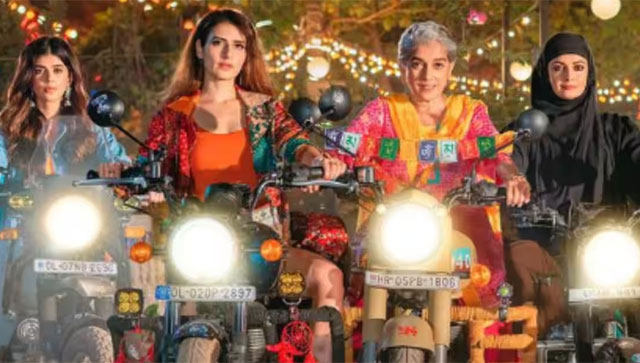 Ratna Pathak Shah shares her experience of riding a bike at the age of 65 in 'Dhak Dhak' Ratna Pathak Shah shares her experience of riding a bike at the age of 65 in 'Dhak Dhak'