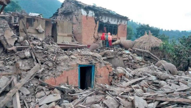 Already reeling from severe earthquakes, another tremblor hits Nepal Already reeling from severe earthquakes, another tremblor hits Nepal