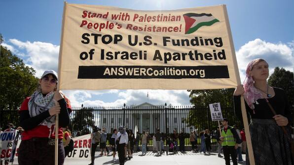 Joe Biden was partying at White House as Hamas killed Americans, Palestine sympathisers besieged his gates