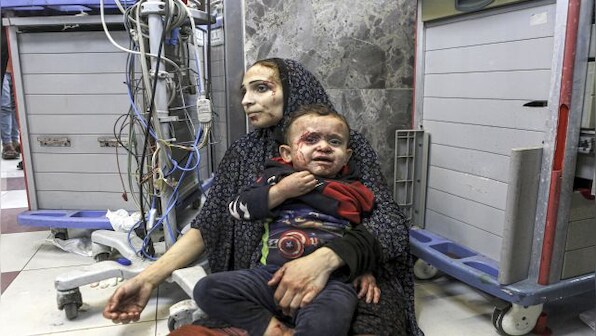 In Images | Death and doom at Gaza hospital, where 500 were killed in blast