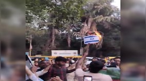 WATCH: Students burn Israeli flag to protest atrocities in Gaza