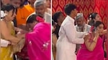 Kajol slips and falls from the stage at the Durga Puja celebrations, sister Tanishaa Mukerji comes to rescue