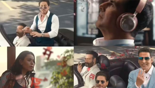 Akshay Kumar breaks silence on his Vimal ad with Shah Rukh Khan and Ajay Devgn after social media outrage Akshay Kumar breaks silence on his Vimal ad with Shah Rukh Khan and Ajay Devgn after social media outrage