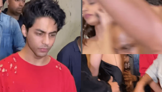 Did Aryan Khan's bodyguard push Manushi Chhillar? Viral video leaves internet divided Did Aryan Khan's bodyguard push Manushi Chhillar? Viral video leaves internet divided