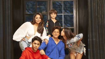 Suhana Khan trying to kiss dad Shah Rukh Khan in new family photo is all things cute