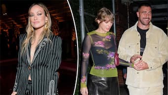 Actress Olivia Wilde reacts to the backlash over her comment on Taylor Swift and Travis Kelce's relationship