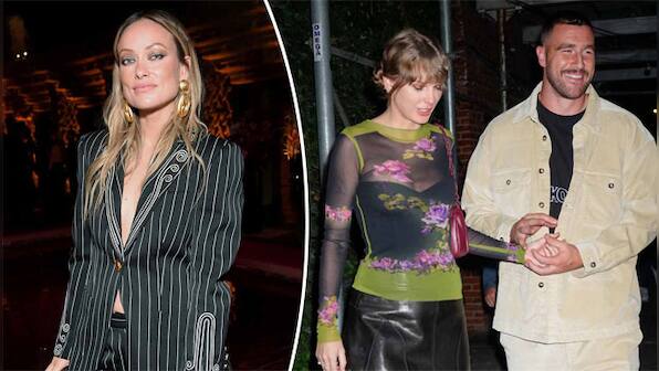 Actress Olivia Wilde reacts to the backlash over her comment on Taylor Swift and Travis Kelce's relationship