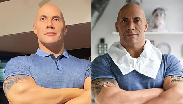 Dwayne Johnson raises concern on his wax statue at the iconic Musée Grévin museum in Paris, artists make adjustments Dwayne Johnson raises concern on his wax statue at the iconic Musée Grévin museum in Paris, artists make adjustments