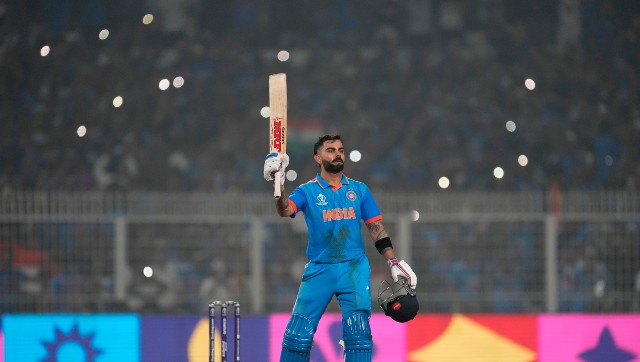 Virat Kohli equals Sachin Tendulkar’s all-time record with 49th ODI ton during India-South Africa World Cup match Virat Kohli equals Sachin Tendulkar’s all-time record with 49th ODI ton during India-South Africa World Cup match