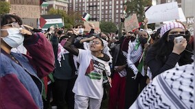 Who are the Palestinian and Jewish-led groups in the US leading protests against Israel's actions in Gaza?