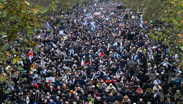 Watch Tens Of Thousands March Against Antisemitism In London Firstpost   Antisemitism1 