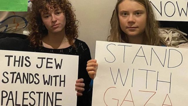 WATCH Full-time protester: Greta Thunberg shouts 'crush Zionism' in front of Israel embassy in Stockholm WATCH Full-time protester: Greta Thunberg shouts 'crush Zionism' in front of Israel embassy in Stockholm